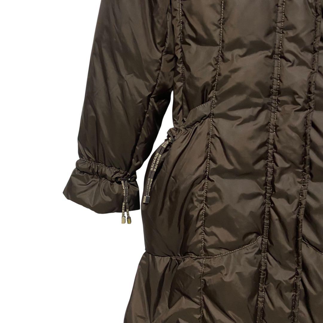 バルマン　BALMAIN ブルーフォックスファー付　ダウンコート　100