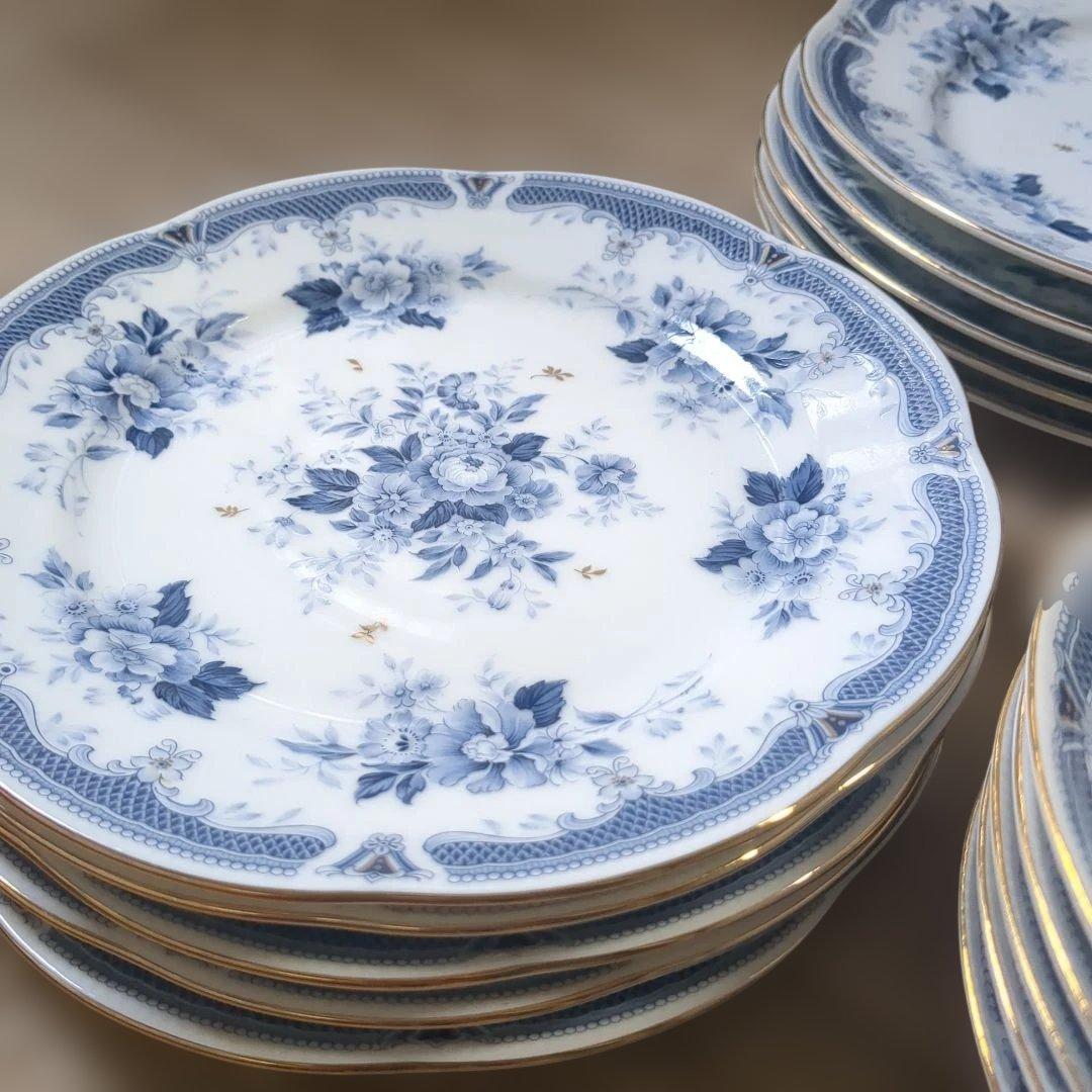 花柄陶器食器セット