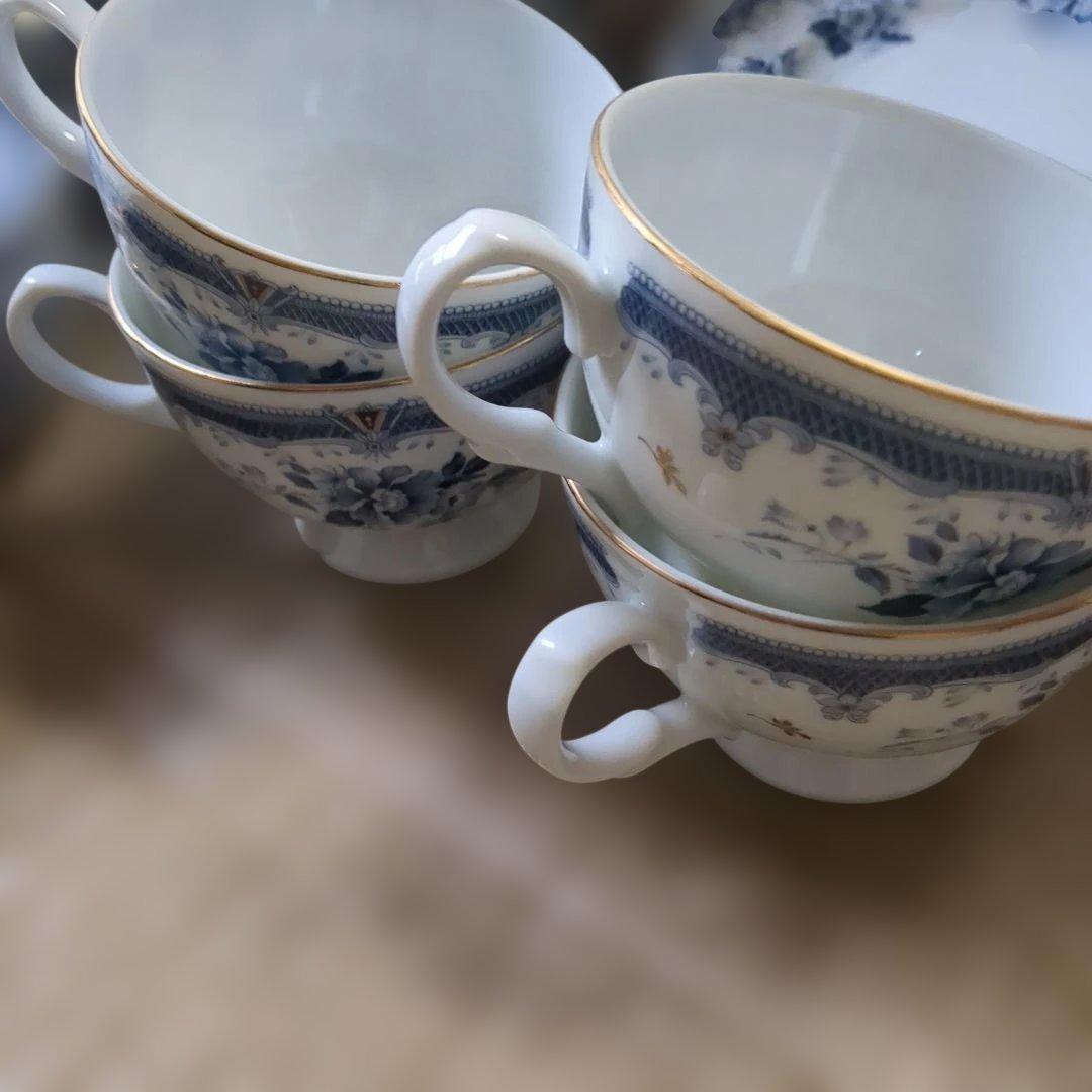 花柄陶器食器セット