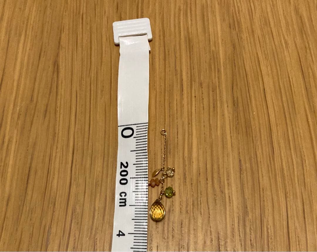 テイクアップ　ピアスチャーム　グリーンクオーツ