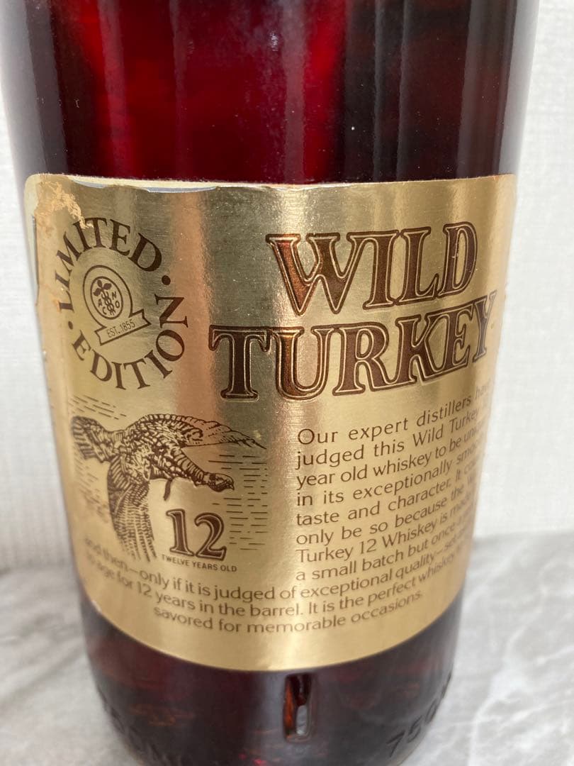 ワイルドターキー　12年　リミテッドエディション　ゴールドラベル　飛翔ラベル