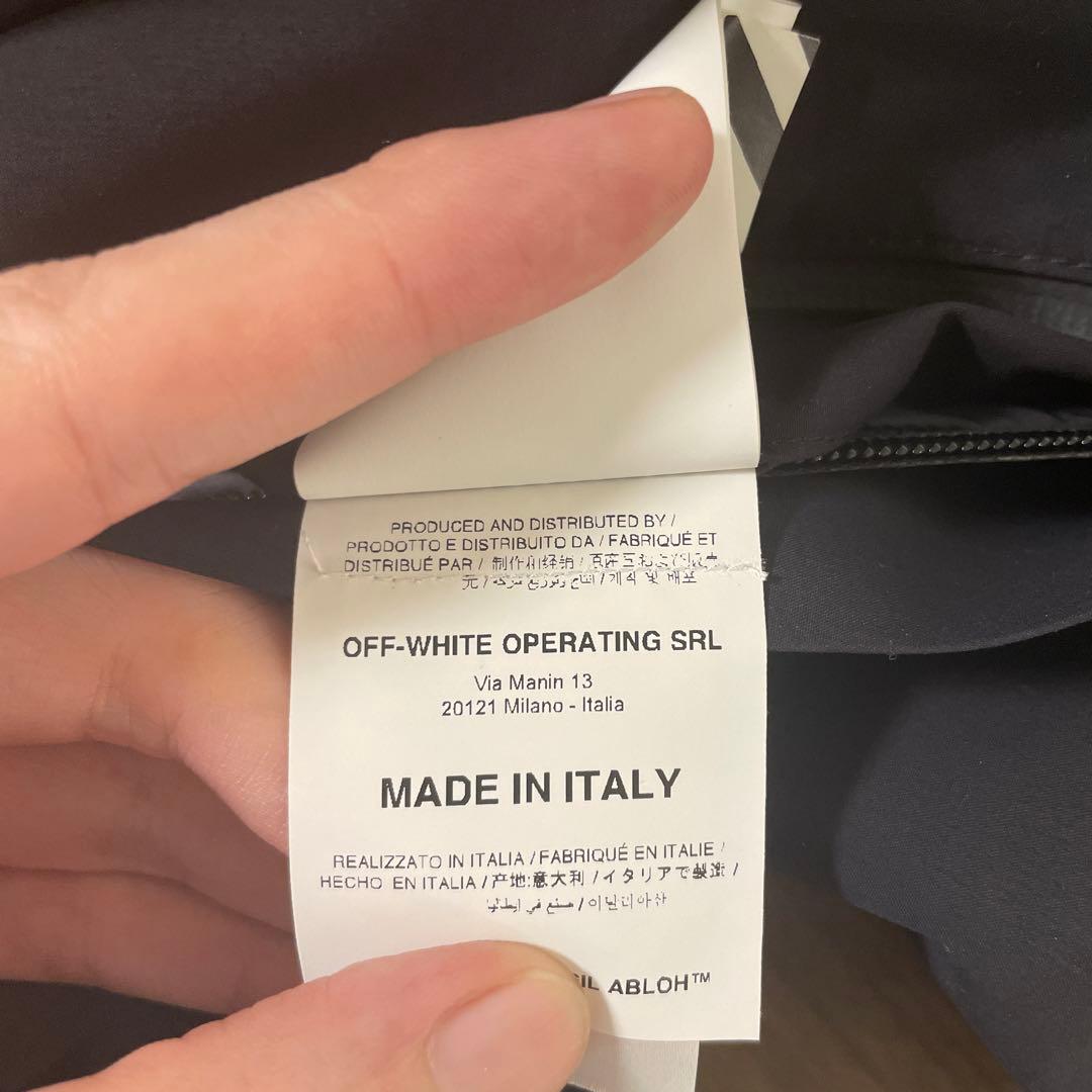 【美品】Off-White ナイロンマウンテンパーカー　ジャケット オフホワイト