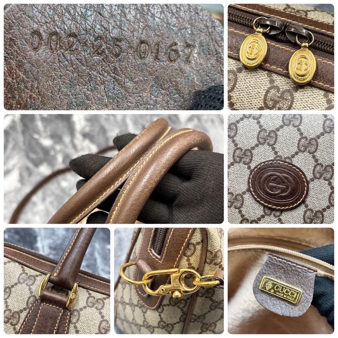 ✨極美品✨GUCCI GG 2way ショルダーバッグ レザー ボストン ロゴ