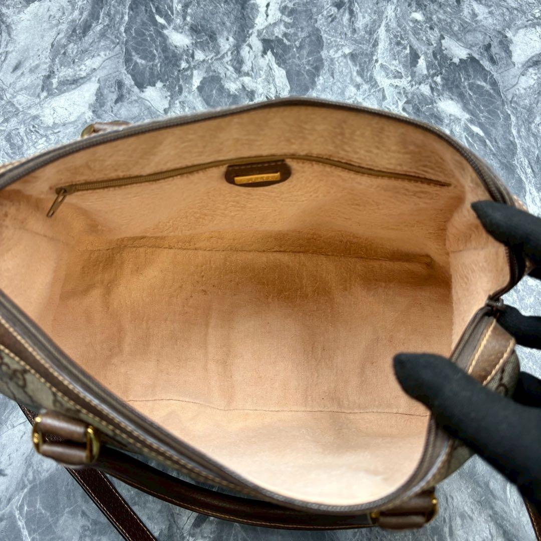 ✨極美品✨GUCCI GG 2way ショルダーバッグ レザー ボストン ロゴ