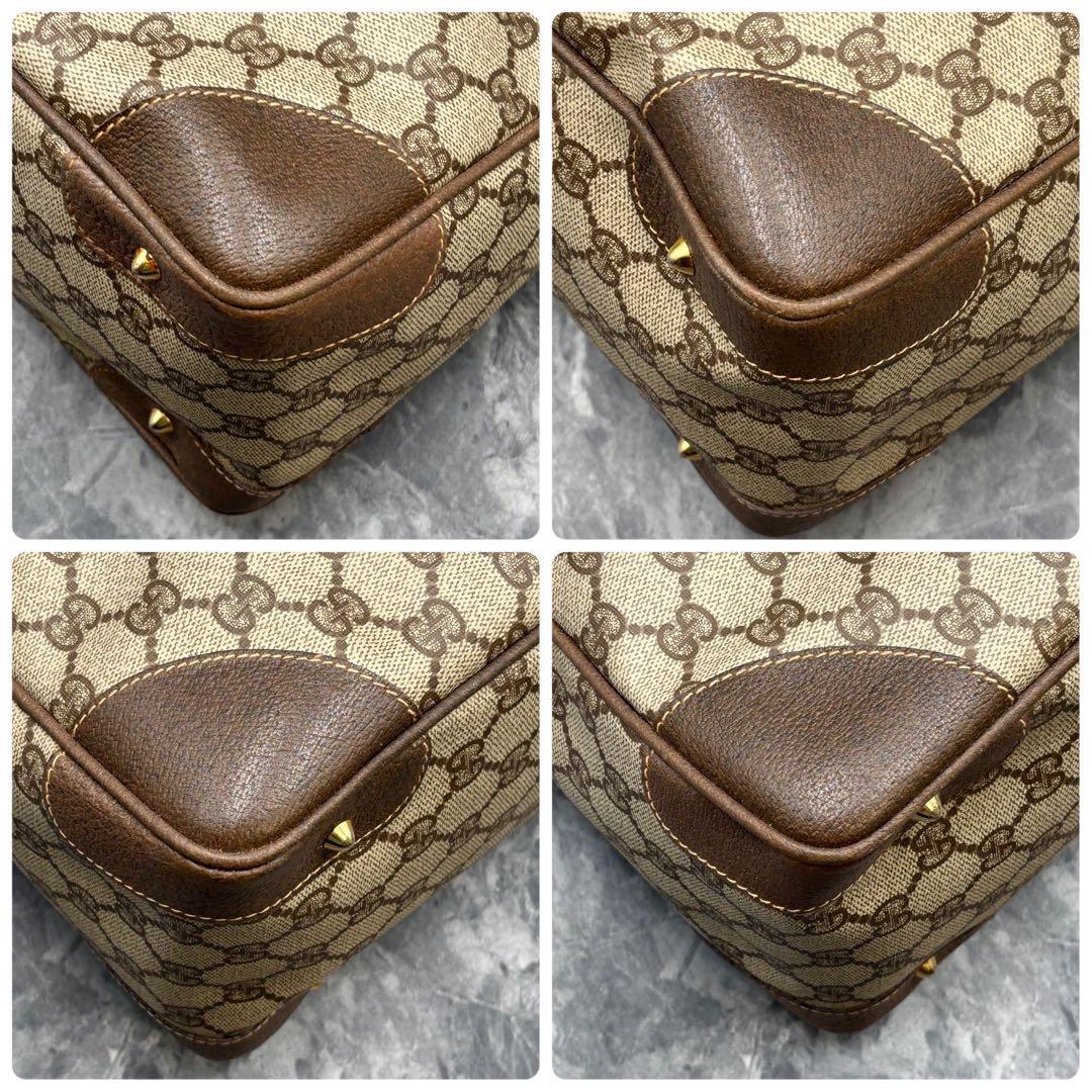 ✨極美品✨GUCCI GG 2way ショルダーバッグ レザー ボストン ロゴ