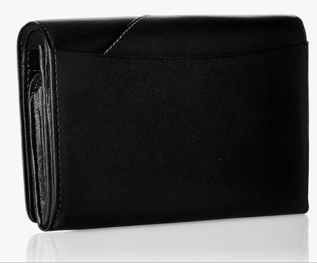 新品未使用品 Kitamura ネイビー二つ折り財布 レザー