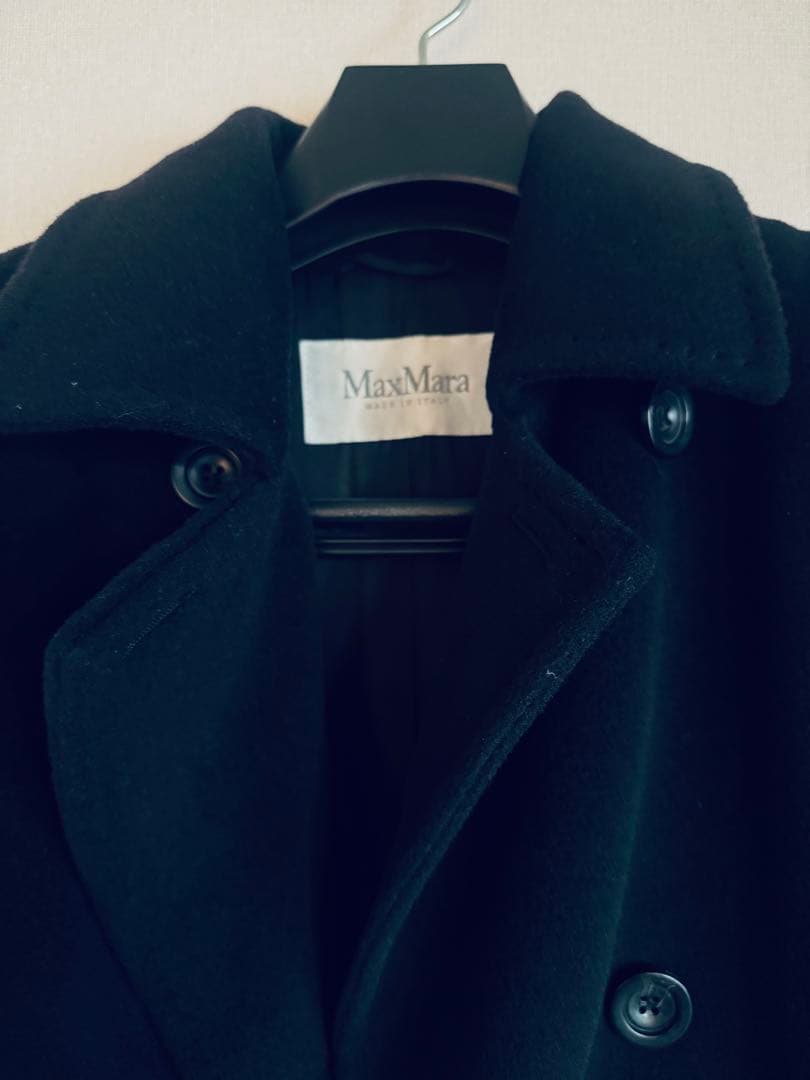 【MaxMara】ネイビーロングコート