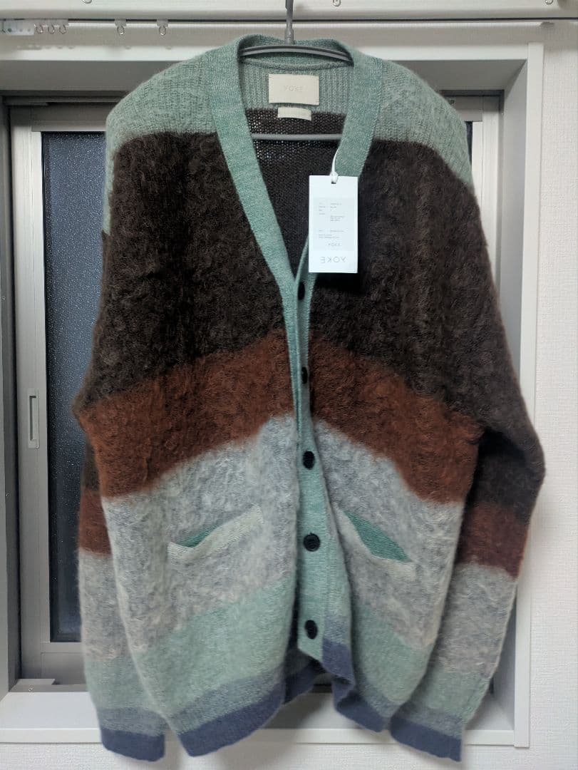 A*d様 23AW MOHAIR BORDER CARDIGAN