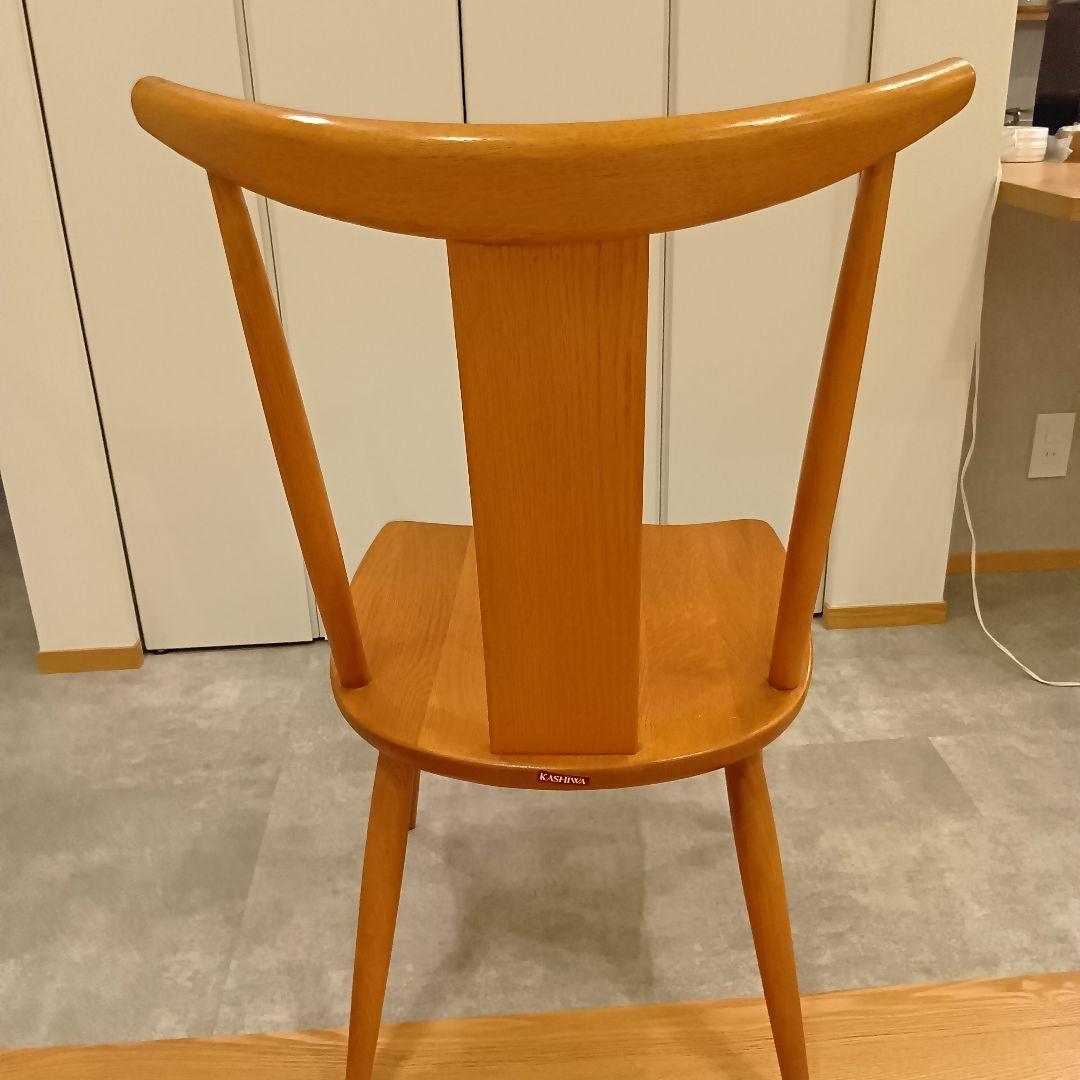 ふみ！！柏木工　KASHIWA カウホーンチェア　LC11 楢無垢材