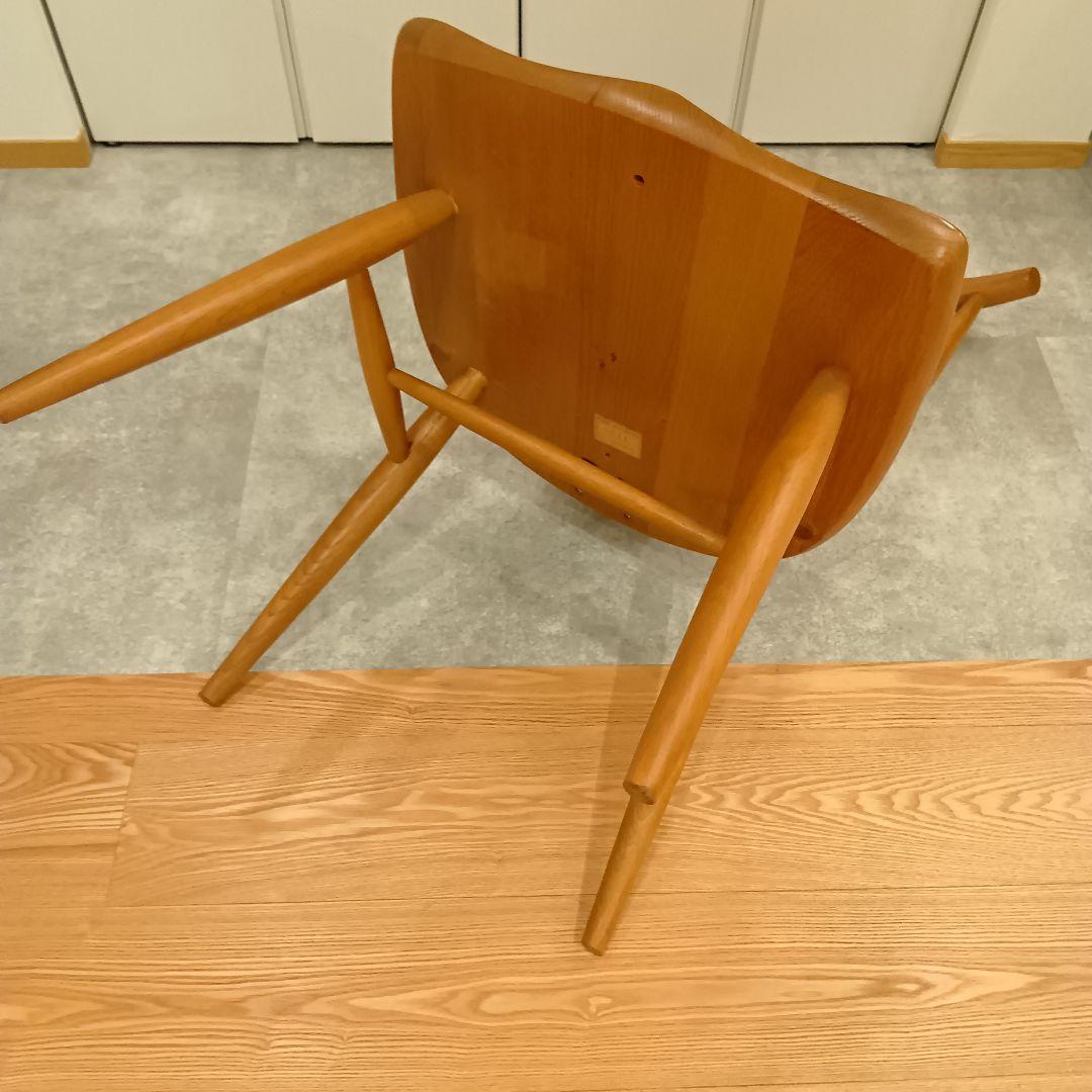 ふみ！！柏木工　KASHIWA カウホーンチェア　LC11 楢無垢材