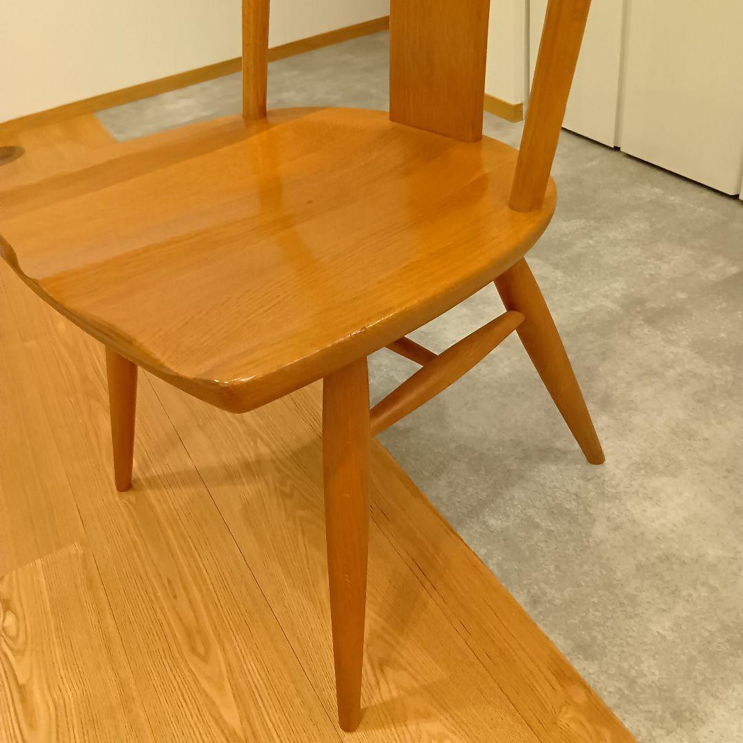 ふみ！！柏木工　KASHIWA カウホーンチェア　LC11 楢無垢材