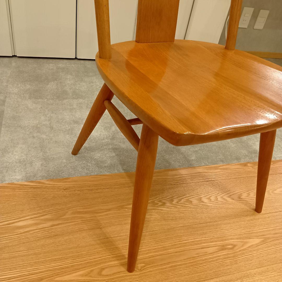 ふみ！！柏木工　KASHIWA カウホーンチェア　LC11 楢無垢材