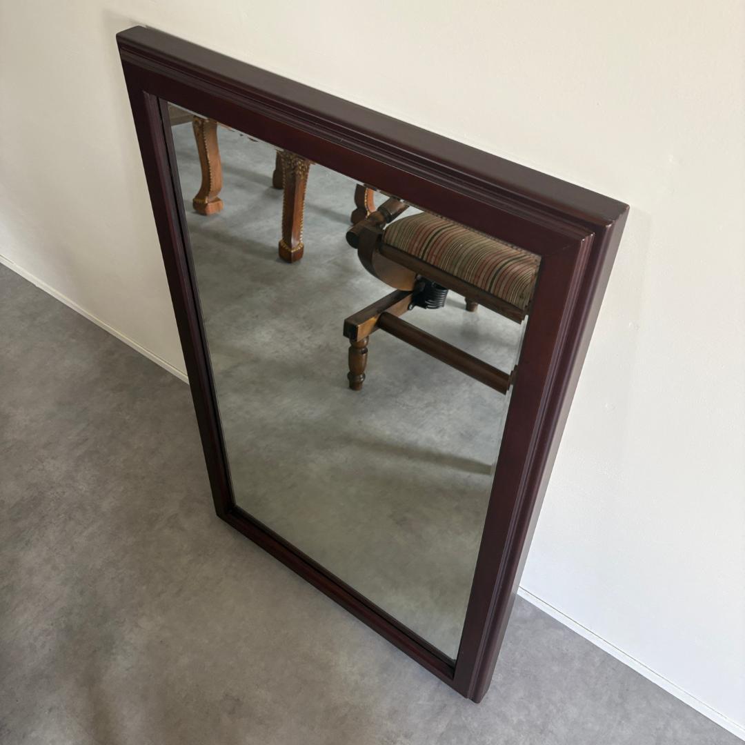 シンプル 木製 ミラー(鏡)