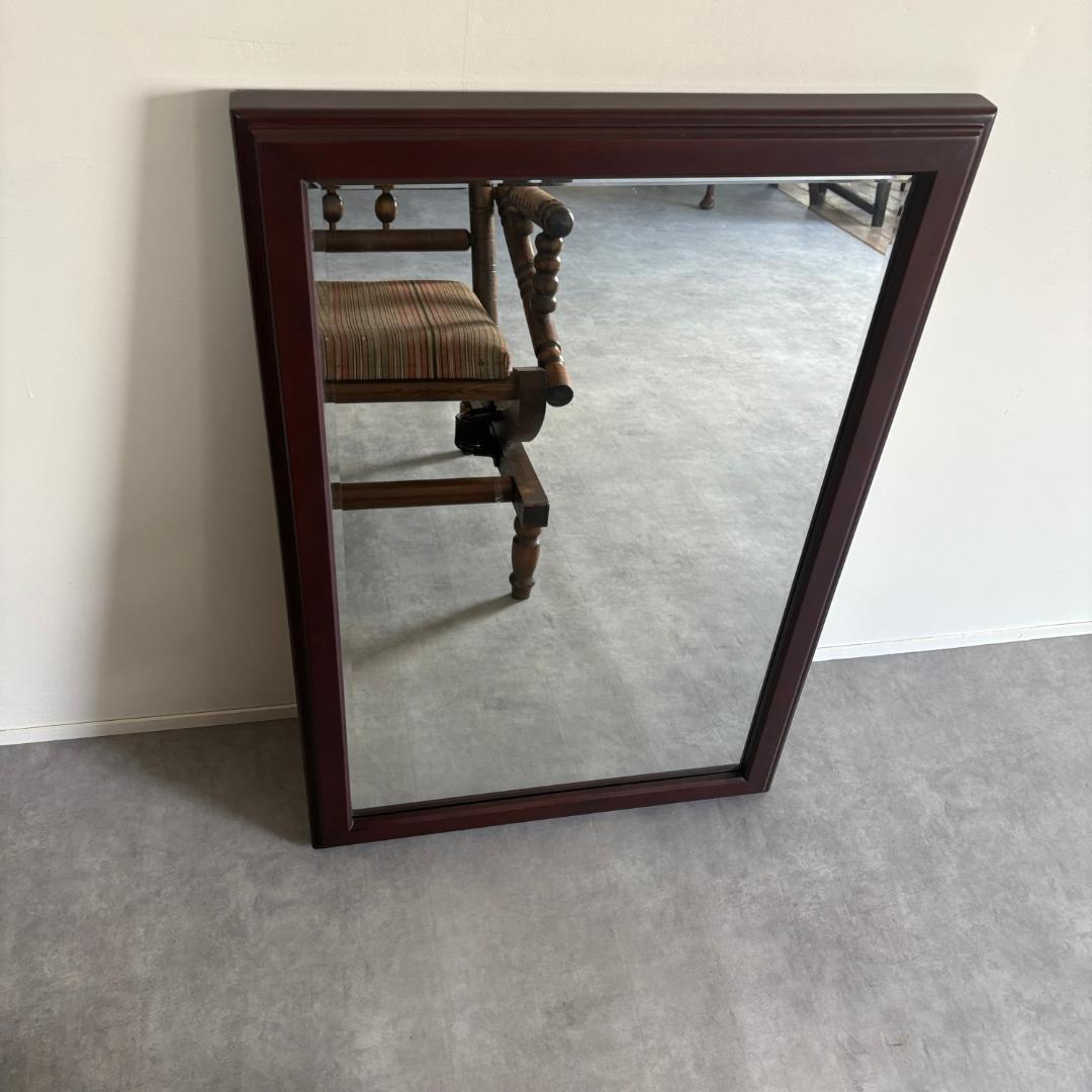 シンプル 木製 ミラー(鏡)