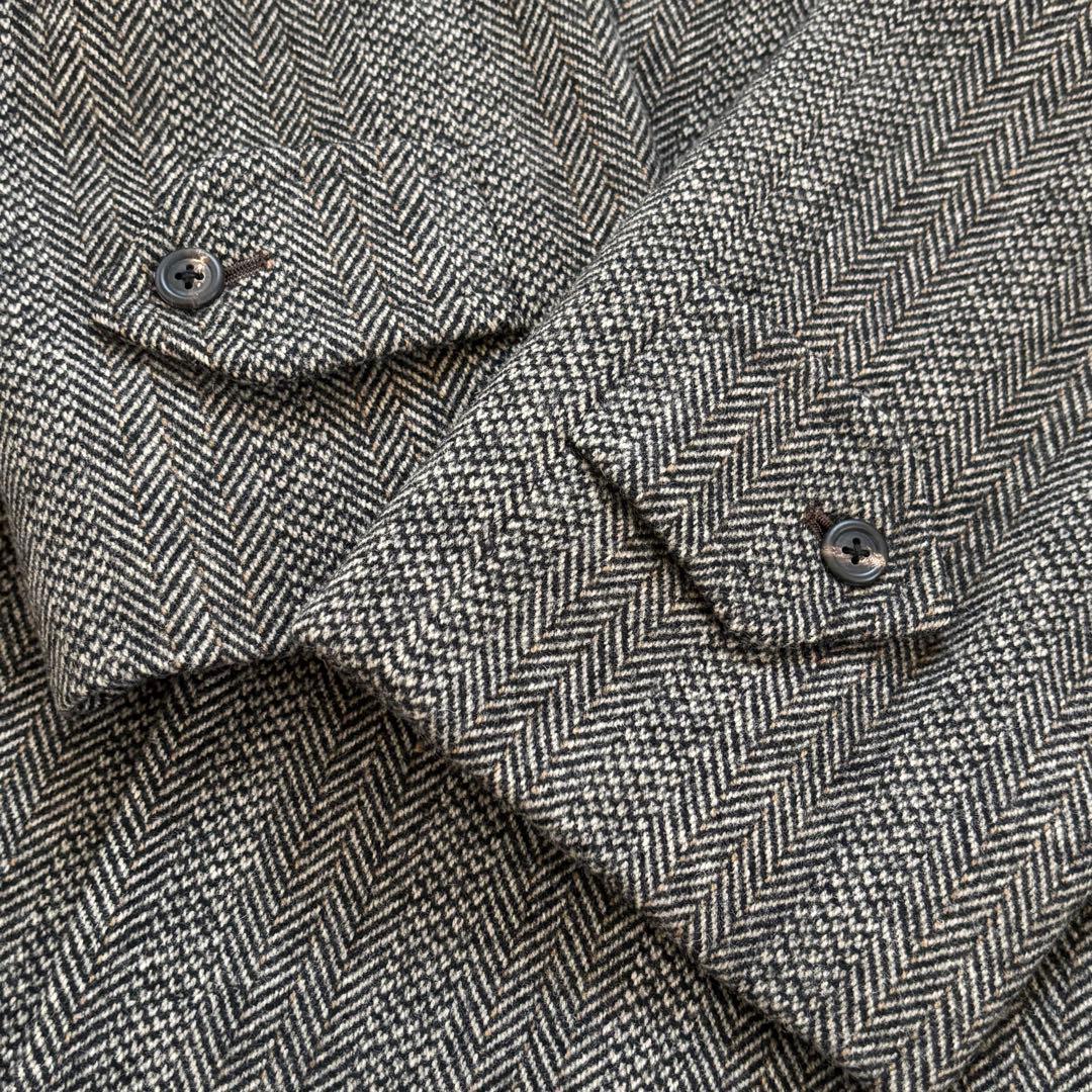 ⭐︎入手困難　バーバリー　ヘリンボーン　バルマカーンコート　カシミヤ　裏地総柄