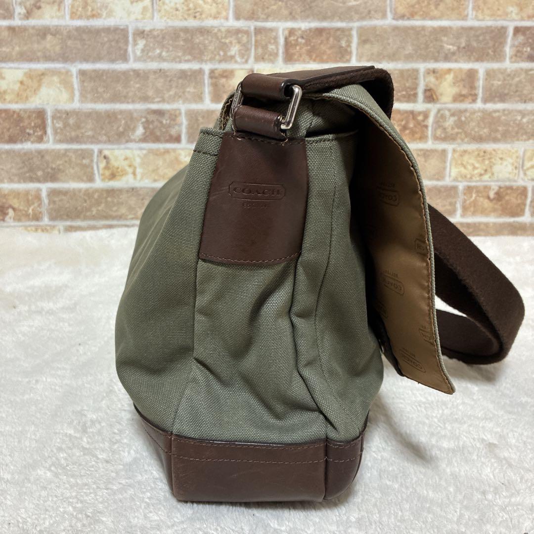 コーチ COACH メッセンジャーバッグ オリーブグリーン