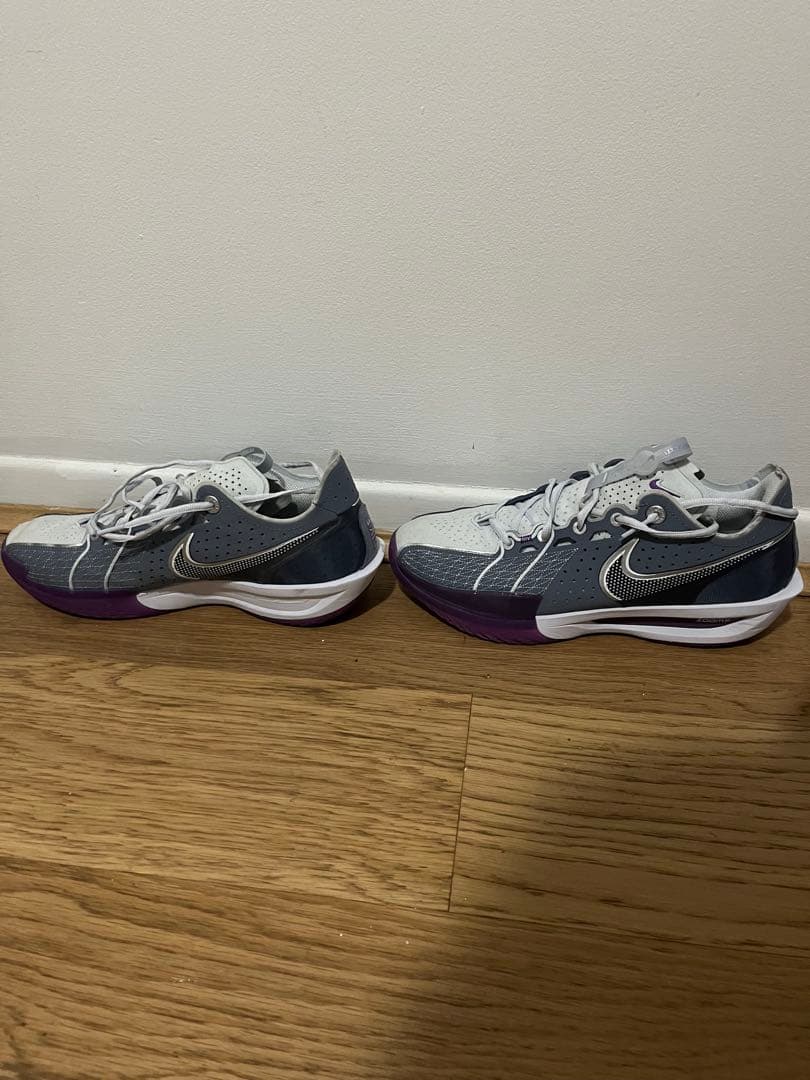 NIKE AIR ZOOM G.T. CUT3 ホワイト/グレー/パープル