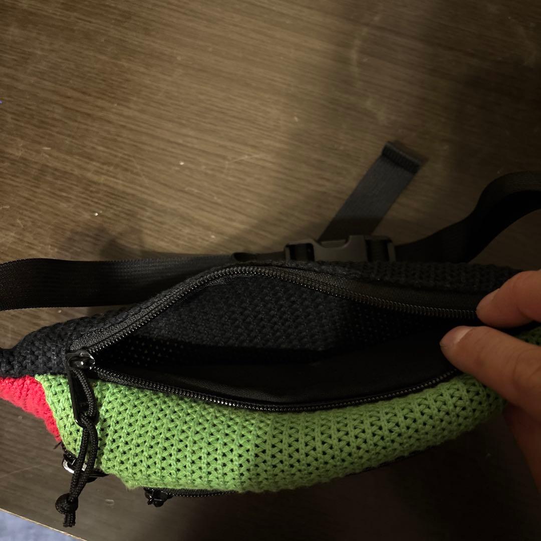 Supreme メッシュウエストポーチ レッド/グリーン/イエロー