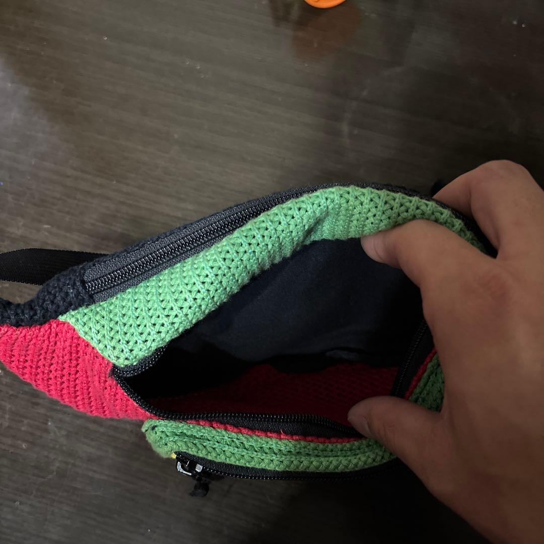 Supreme メッシュウエストポーチ レッド/グリーン/イエロー