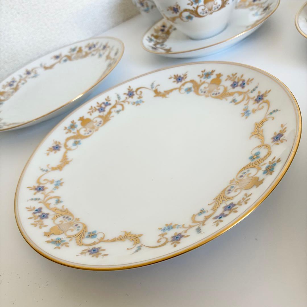 【極美品】大倉陶園 OKURA 小花 金彩 ティー・コーヒーセット 豪華計21点