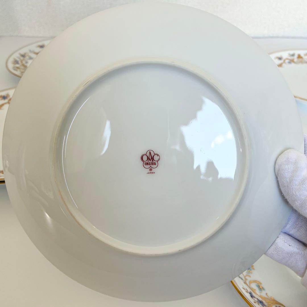 【極美品】大倉陶園 OKURA 小花 金彩 ティー・コーヒーセット 豪華計21点