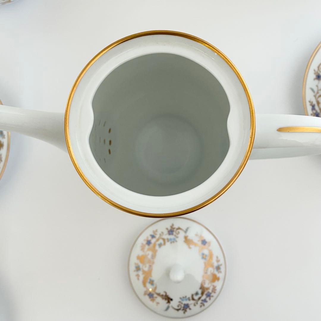 【極美品】大倉陶園 OKURA 小花 金彩 ティー・コーヒーセット 豪華計21点