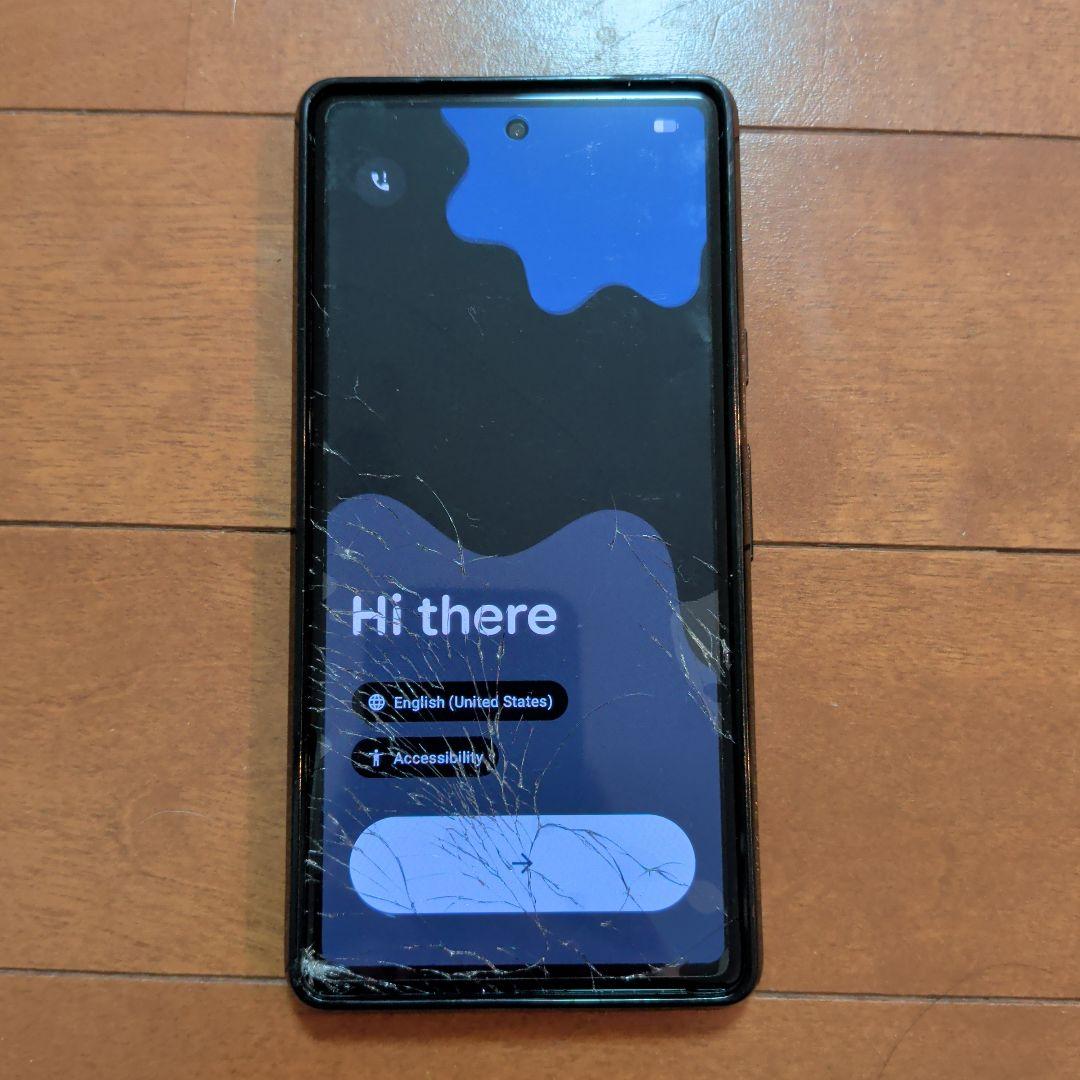 Google Pixel 7a ブラック 画面にひびあり