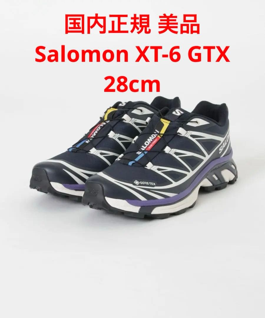 K*a様 国内正規 美品 Salomon XT-6 GTX 28cm サロモン