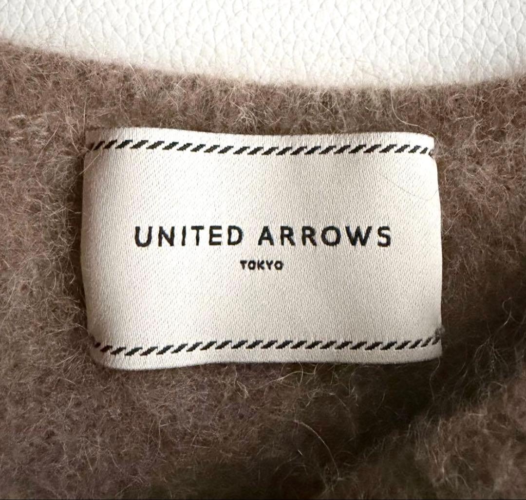 美品　ユナイテッドアローズUBCBファークルーネックニット ラクーン