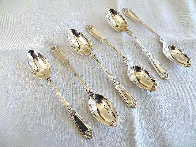 Mappin & Webb　純銀スターリングシルバー　デミタススプーン　６本