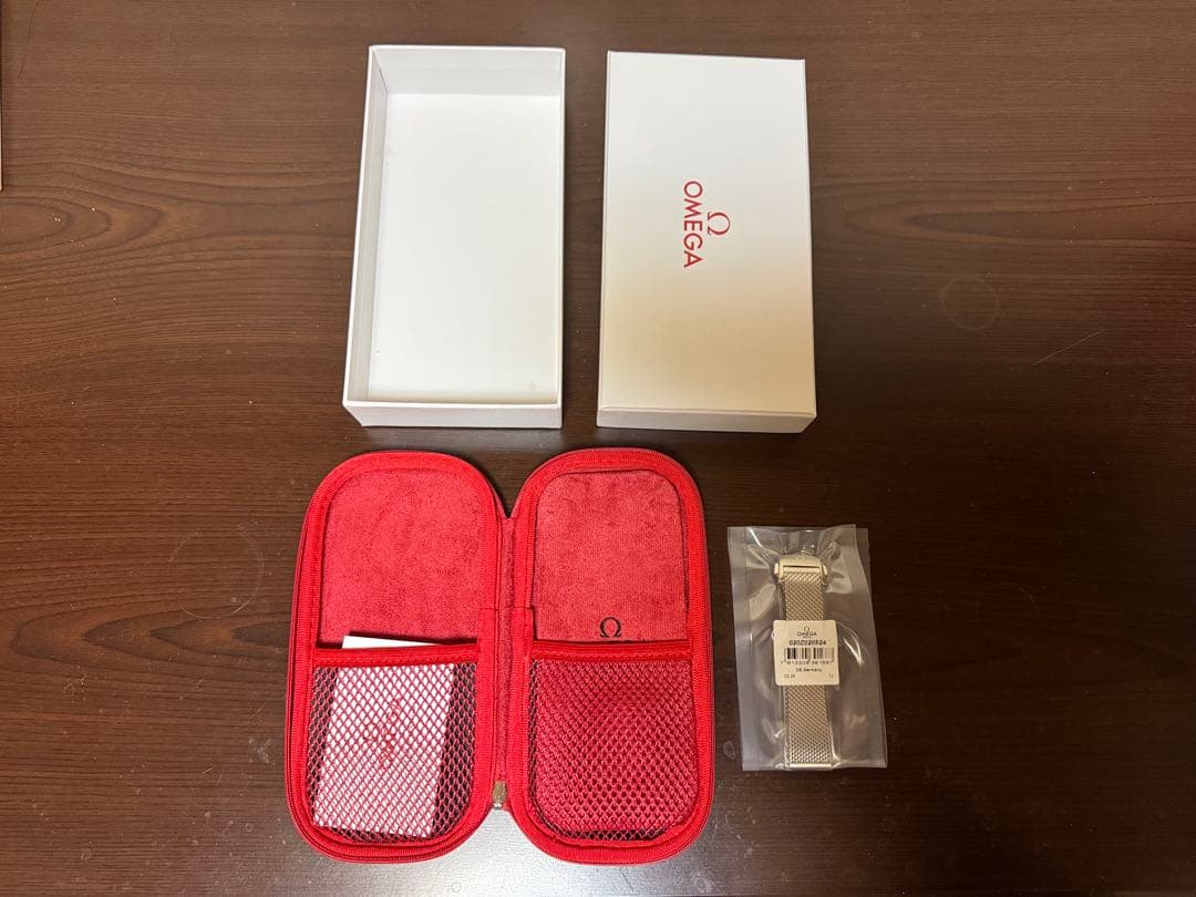 OMEGA　2ピースストラップステンレス製メッシュブレスレット　ラグ幅20ミリ