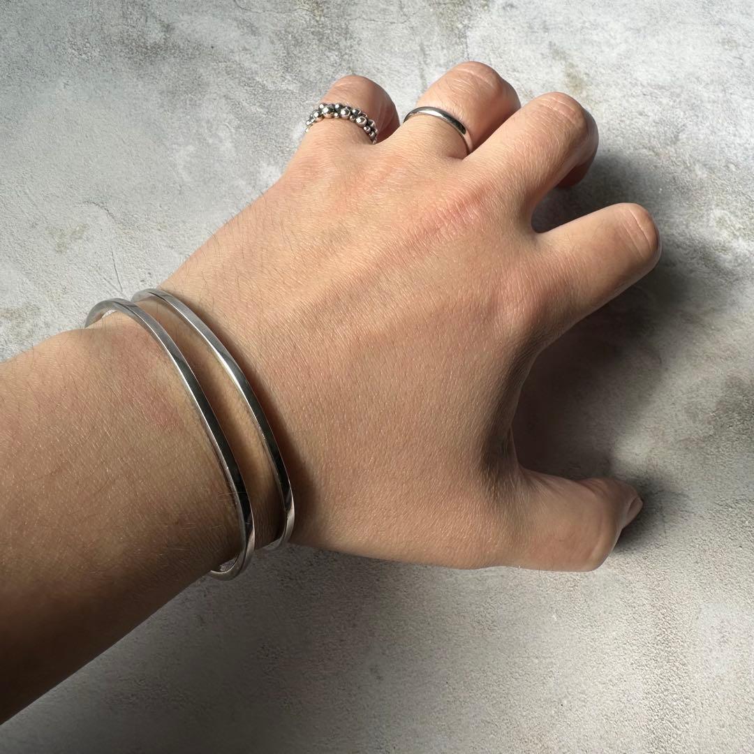 ヴィンテージ ラインモダニストカフブレスレット シルバー925 メキシコ製
