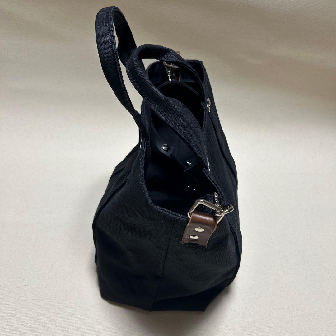倉敷帆布黒 キャンバス トートバッグ