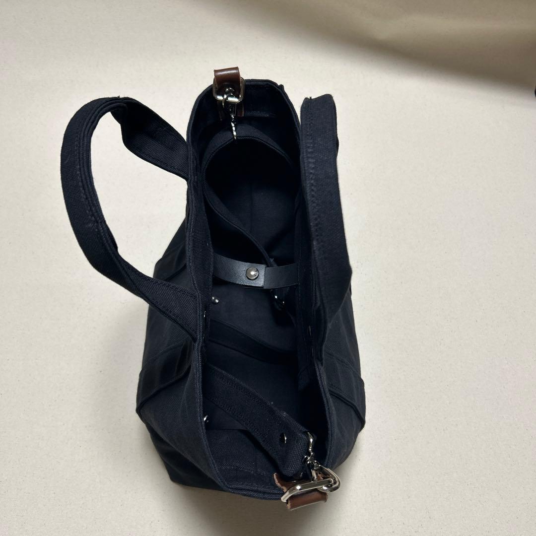 倉敷帆布黒 キャンバス トートバッグ