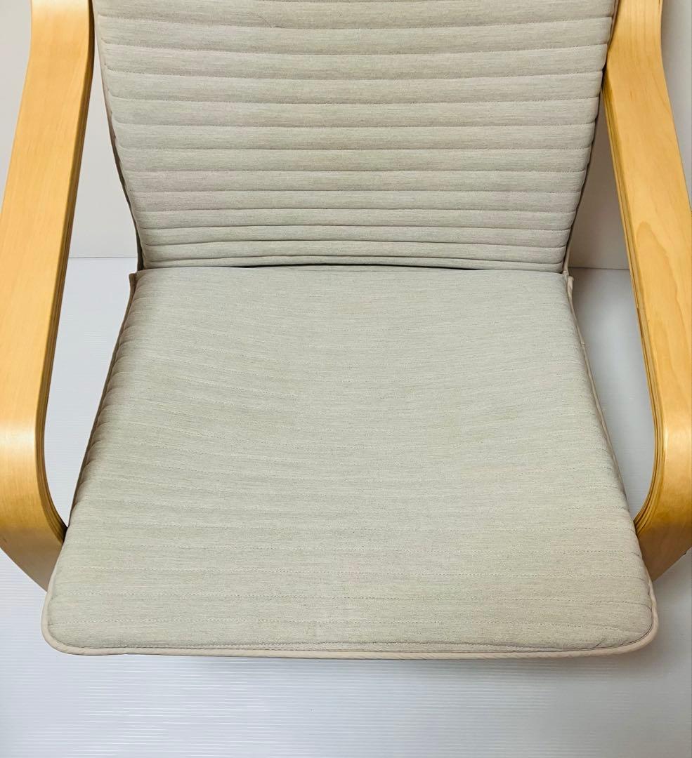 IKEA イケア POÄNG ポエング チェア＋オットマン セット 木製フレーム