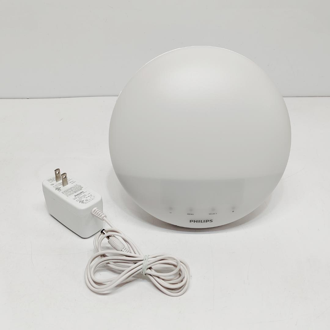 動作品 PHILIPS 目覚まし時計 HF3519 ライト 21年製 ｍ1426