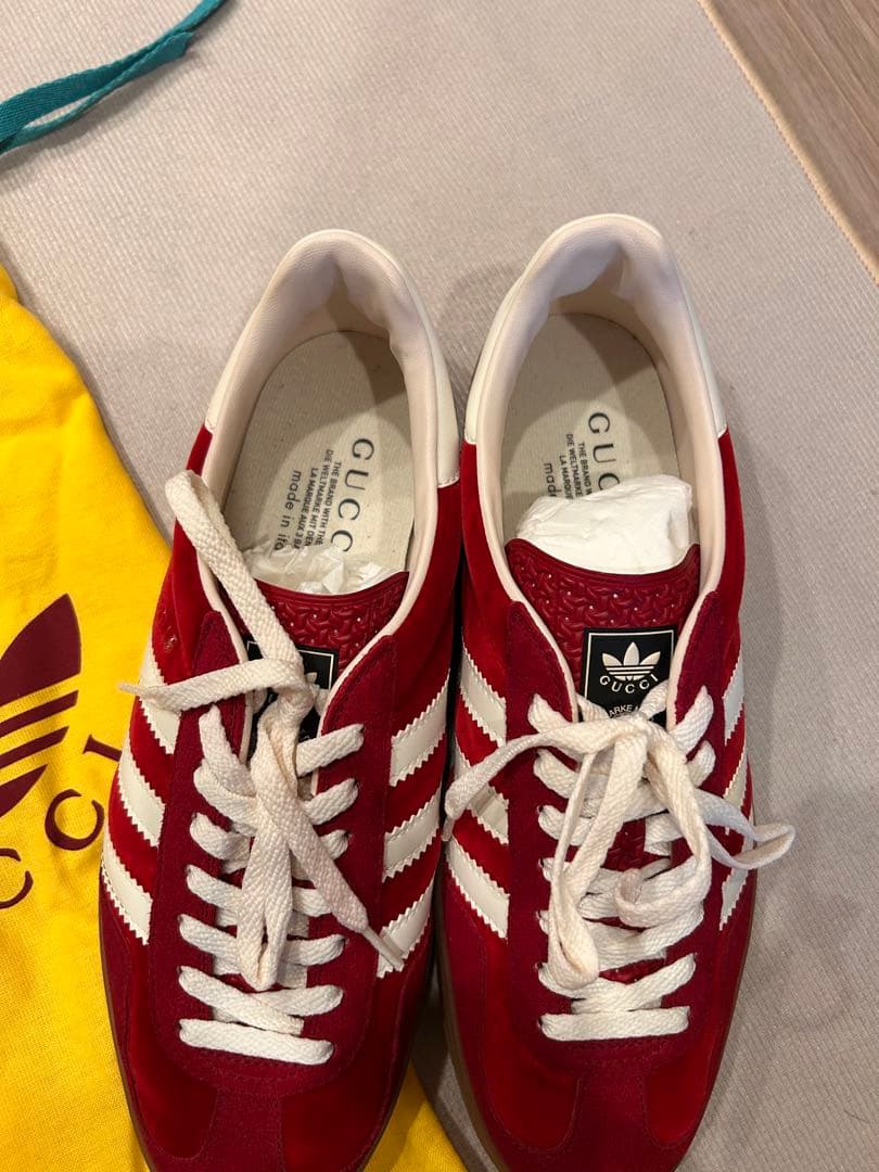 新品 GUCCI × adidas GAZELLE RED