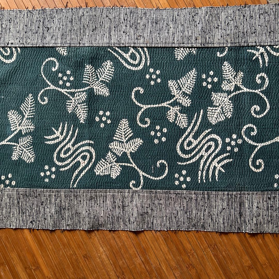 古布　藍染　刺し子布