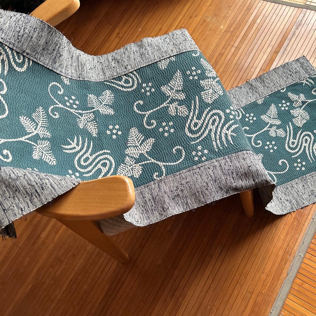 古布　藍染　刺し子布