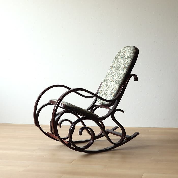 アンティーク 昭和レトロ ロッキングチェア 古家具 ゴブラン織り