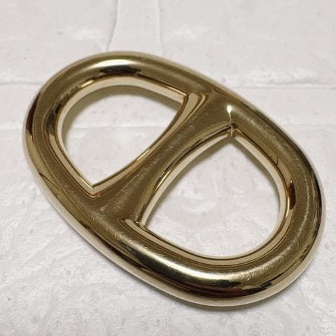 HERMES エルメス シェーヌダンクル スカーフリング ゴールド