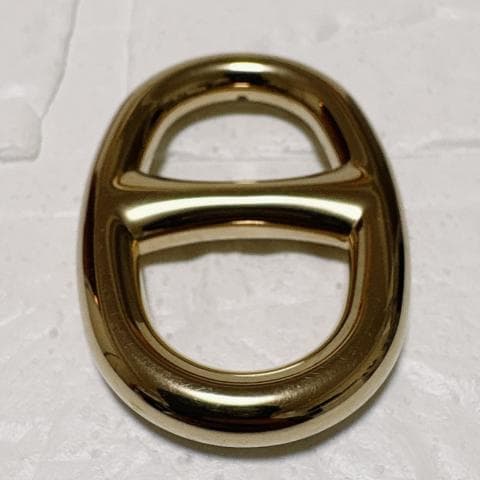 HERMES エルメス シェーヌダンクル スカーフリング ゴールド