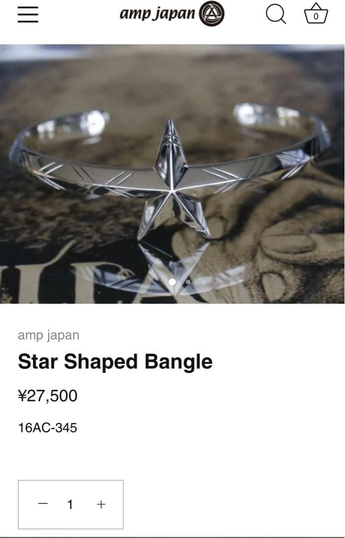 アンプジャパン Star Shaped Bangle スターシェイプ バングル