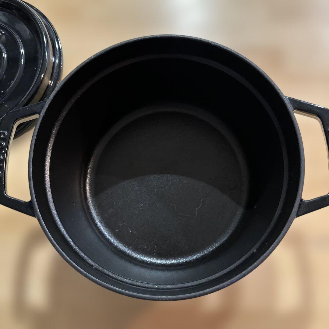 STAUB La Cocotte 両手鍋 ブラック 20cm