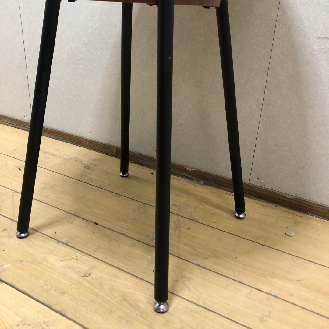 送料無料 丸サイドテーブル 木製天板 ブラック脚 北欧風 モダン 250918