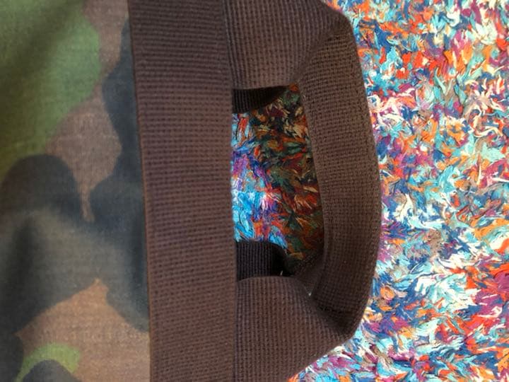 極美品　Hervé Chapelier エルベシャプリエ　トートS 迷彩柄