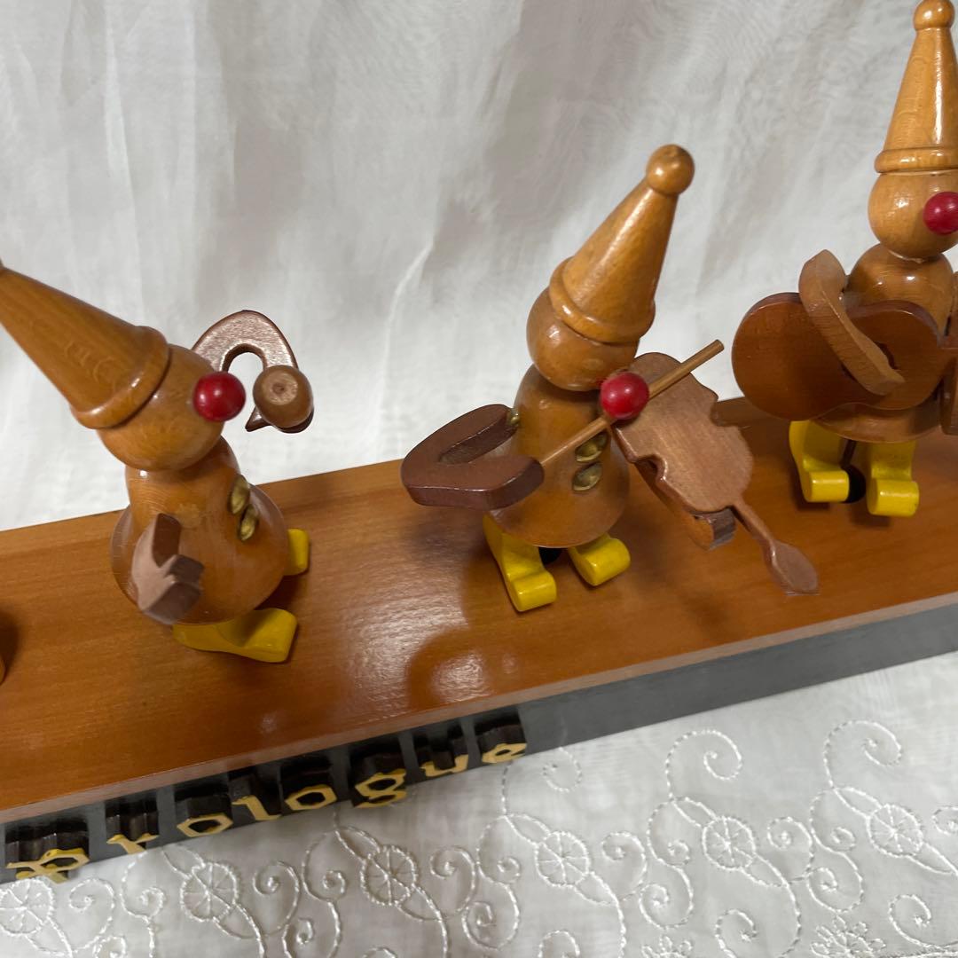 美品　prologue カラクリ　ピエロ　オルゴール　木製　置物　インテリア