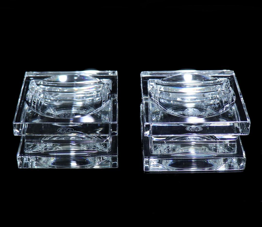 オールド・バカラ ジョルジュシュヴァリエ氏作 バターディッシュ ペア 調味料入れ