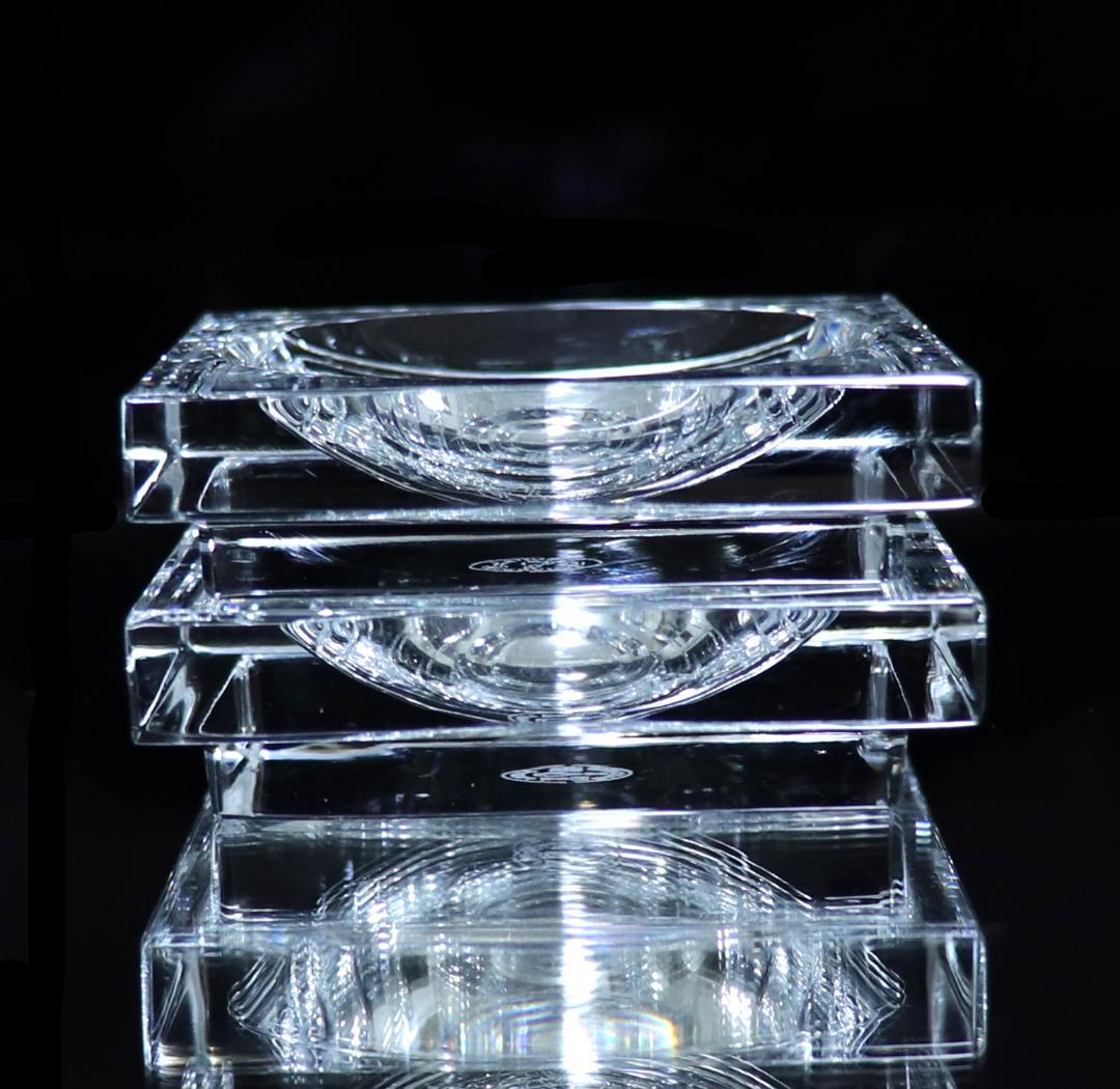 オールド・バカラ ジョルジュシュヴァリエ氏作 バターディッシュ ペア 調味料入れ