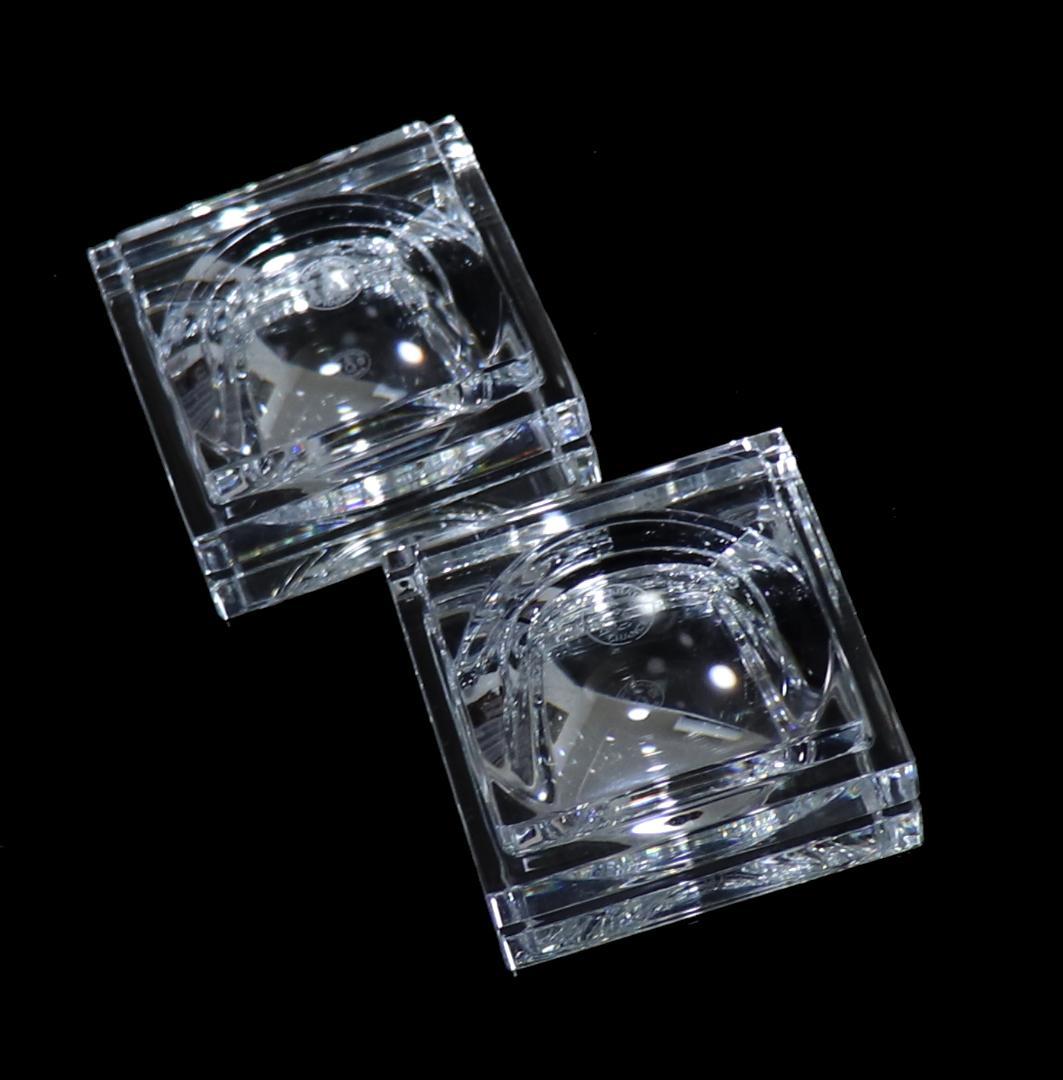 オールド・バカラ ジョルジュシュヴァリエ氏作 バターディッシュ ペア 調味料入れ